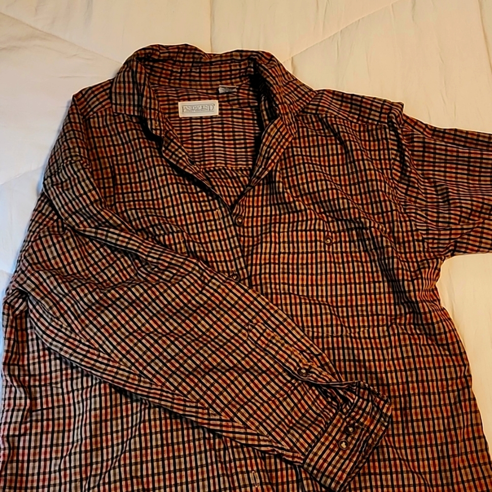 Land's end button up